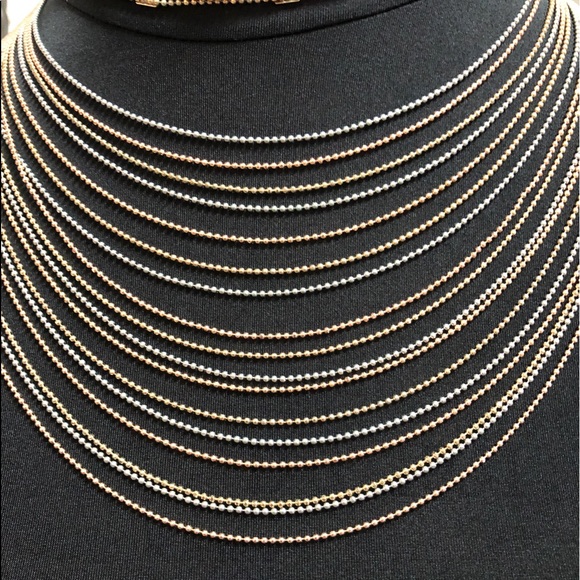 Natasha Choker Necklace Gold, Silver & Rose Gold - Picture 4 of 14